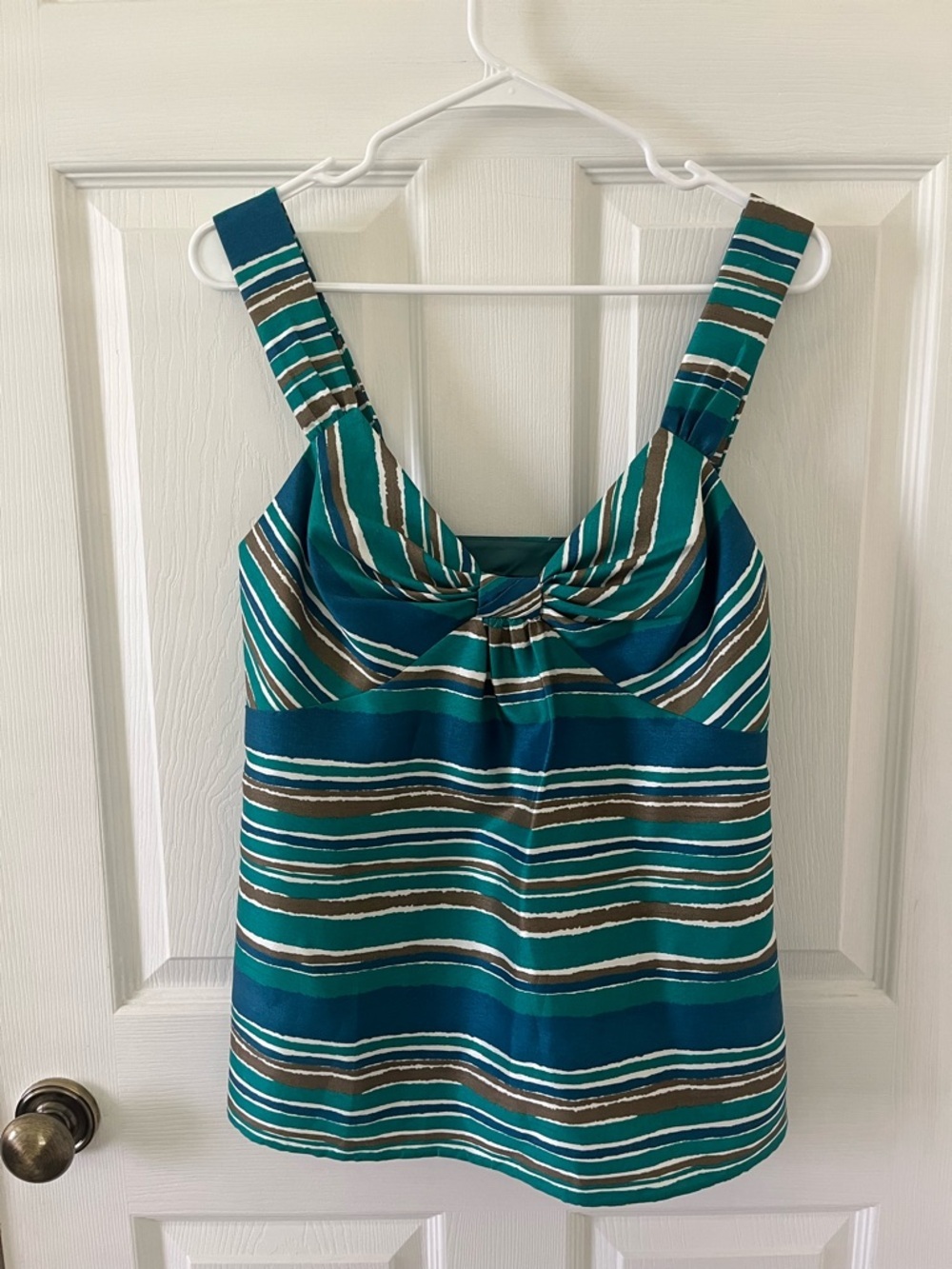 Banana Republic Striped Teal Women’s Top